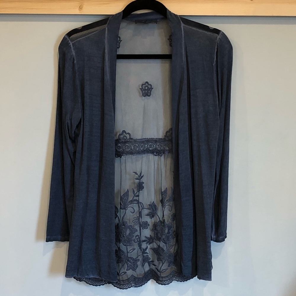 Loggid dé Tessitori lace back cardigan size small